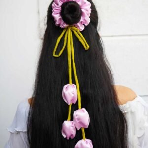 Four Tulip Scrunchies (Purpule)