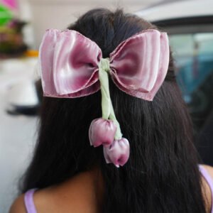 Tulip Bow Hair Clip