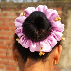 Lavender Ghungroo Scrunchie M-Size