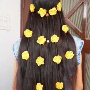 Yellow full Floral hairband